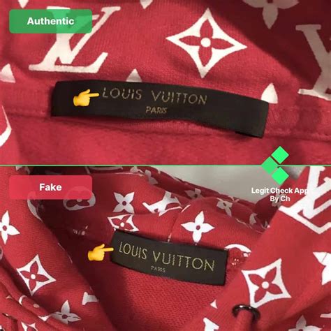 supreme louis vuitton real vs fake shirt|supreme x louis vuitton logo.